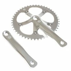 BLB Brick Lane Bikes Guarnitura Track 165mm 48T Argento