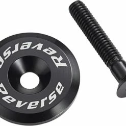 Reverse Tappo Della Cuffia Con Vite In Alluminio - Nero