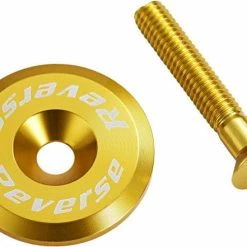 Reverse Tappo Della Cuffia Con Vite In Alluminio - Oro