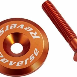 Reverse Tappo Della Cuffia Con Vite In Alluminio - Arancione