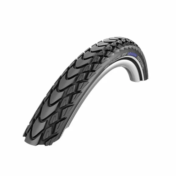 Schwalbe Pneumatico Marathon Mondial Copertoncino - 26x2.00 Pollici - RaceGuard - Strisce Riflettenti - Nero - immagine 2