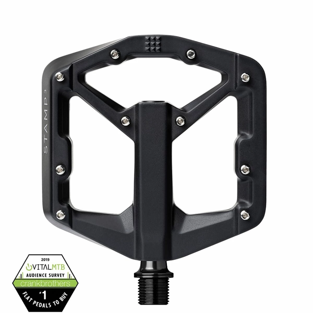 Crankbrothers Stamp 3 Magnesium Platform Pedals Small - Nero - immagine 2