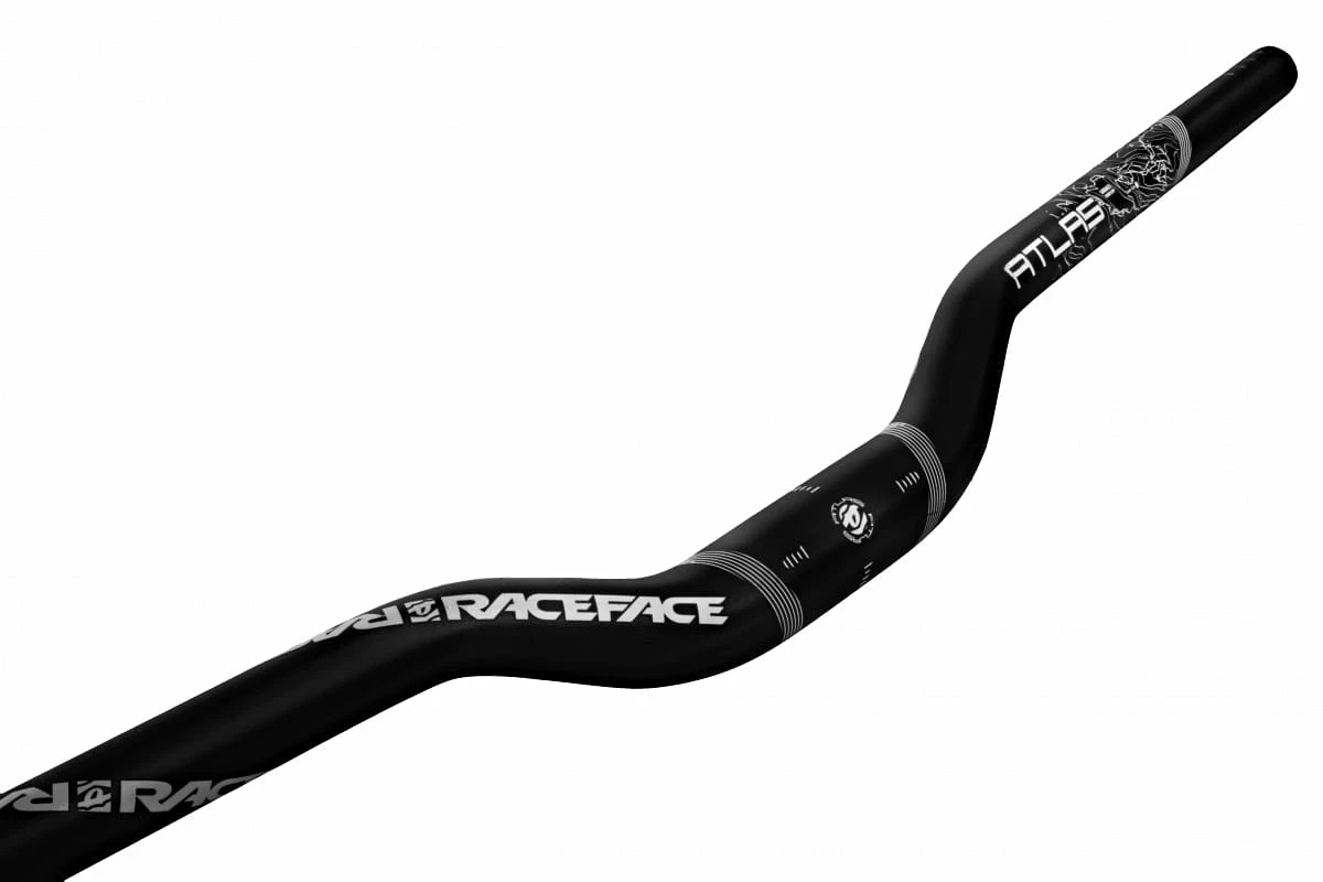 Race Face Manubrio Atlas 1.25 Riserbar DH/FR - Nero/Bianco