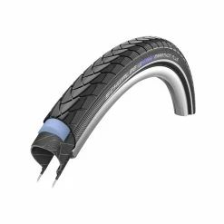 Schwalbe Pneumatico Marathon Plus Copertoncino - 28x1.25 Pollici - SmartGuard - Strisce Riflettenti - Nero