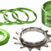 Reverse Kit Singlespeed Pignone 13T + 7 Distanziali - Verde