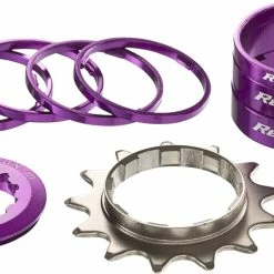 Reverse Kit Singlespeed Pignone 13T + 7 Distanziali - Viola