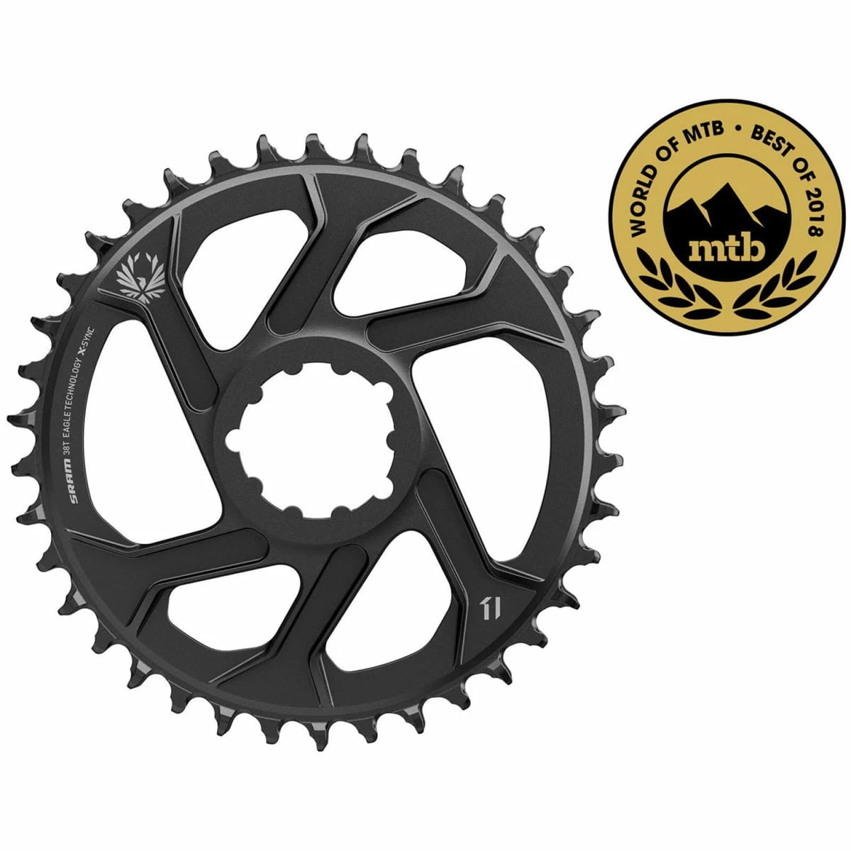 SRAM Ingranaggio X-Sync 2 Eagle - Offset 6 Mm - Moon Grey - 36 Denti - immagine 3