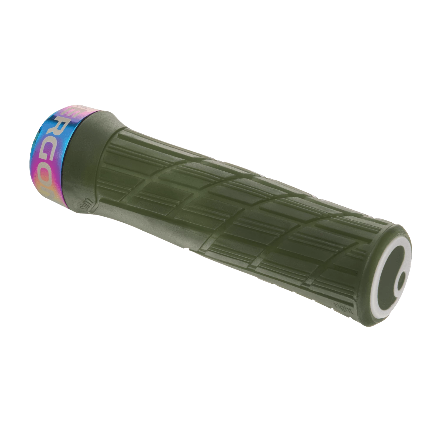 ERGON Grips GE1 EVO Slim Factory - Frozen Moss Green/ Oil-Slick - immagine 2