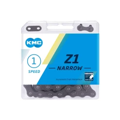 KMC Catena Z1 1 Velocità, 112 Maglie - Marrone Stretto