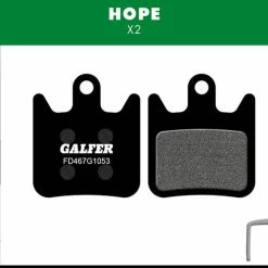GALFER Pastiglie Freno Standard Per Hope X2 - Nero