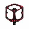 Crankbrothers Pedale A Piattaforma Piccola Stamp 7 - Edizione Limitata Splatter Nero/rosso