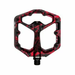 Crankbrothers Pedale A Piattaforma Piccola Stamp 7 - Edizione Limitata Splatter Nero/rosso