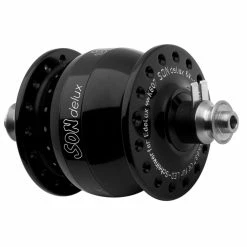 Mozzo Dinamo-SONdelux - Anodizzato Nero