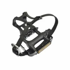 Wellgo M085 Pedale Per Bambini Con Toe Clip E Cinturino - Nero
