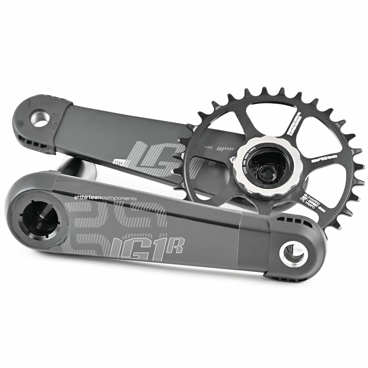 E-thirteen LG1 Race Carbon Crank - 73 Mm - Nero