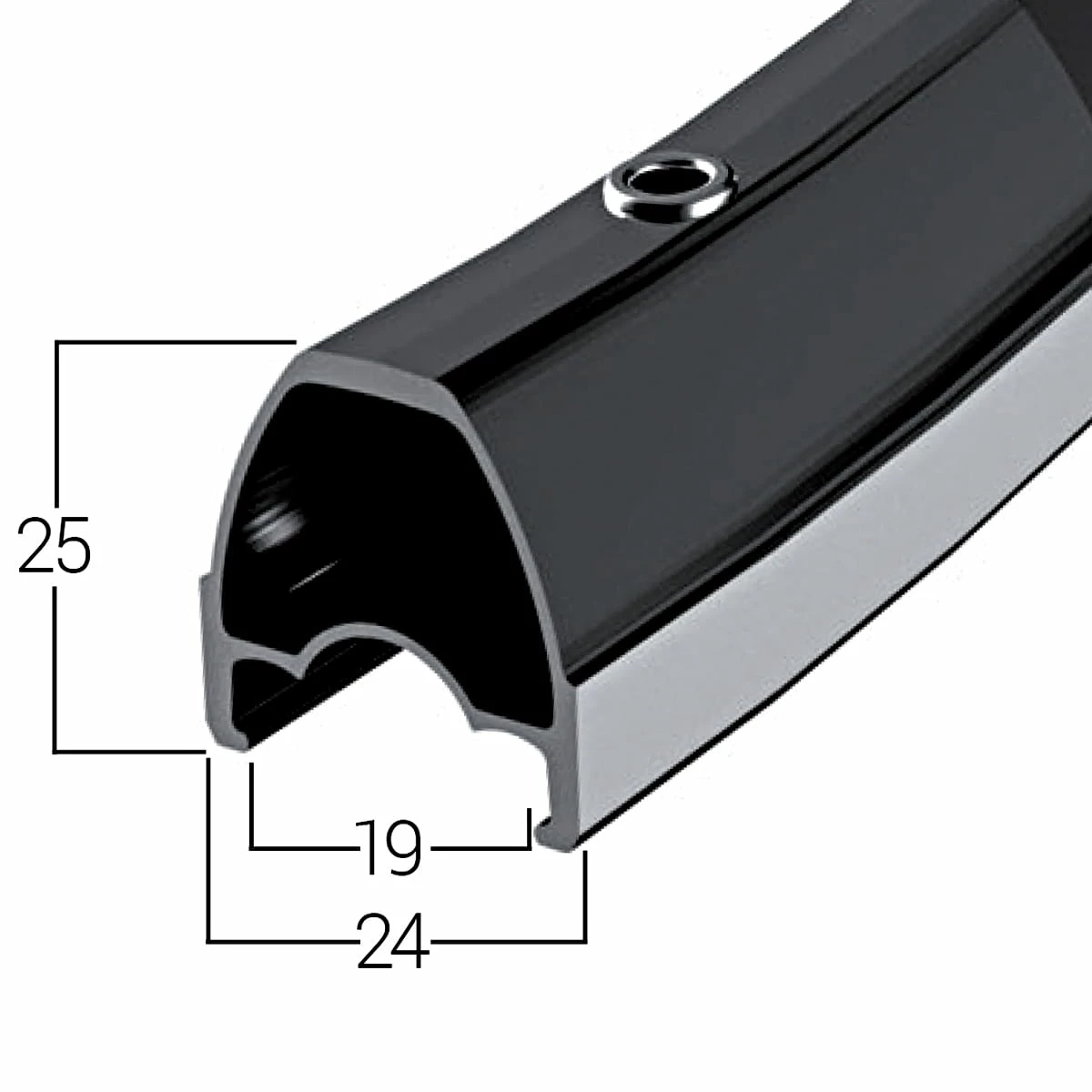 Halo White Line Road Race Ruota Anteriore 700c 28''- Nero - immagine 2