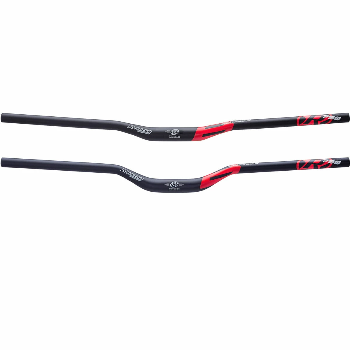 Reverse Base Handlebar Riser 790mm Bar 31.8mm - Nero Opaco/Rosso