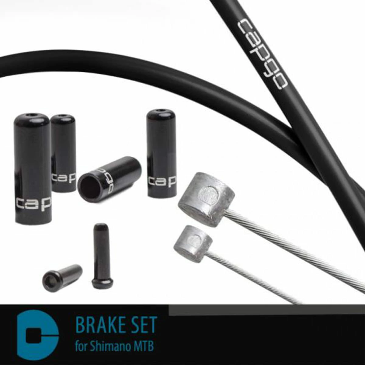 CAPGO Set Di Freni BL Per Shimano MTB - Nero