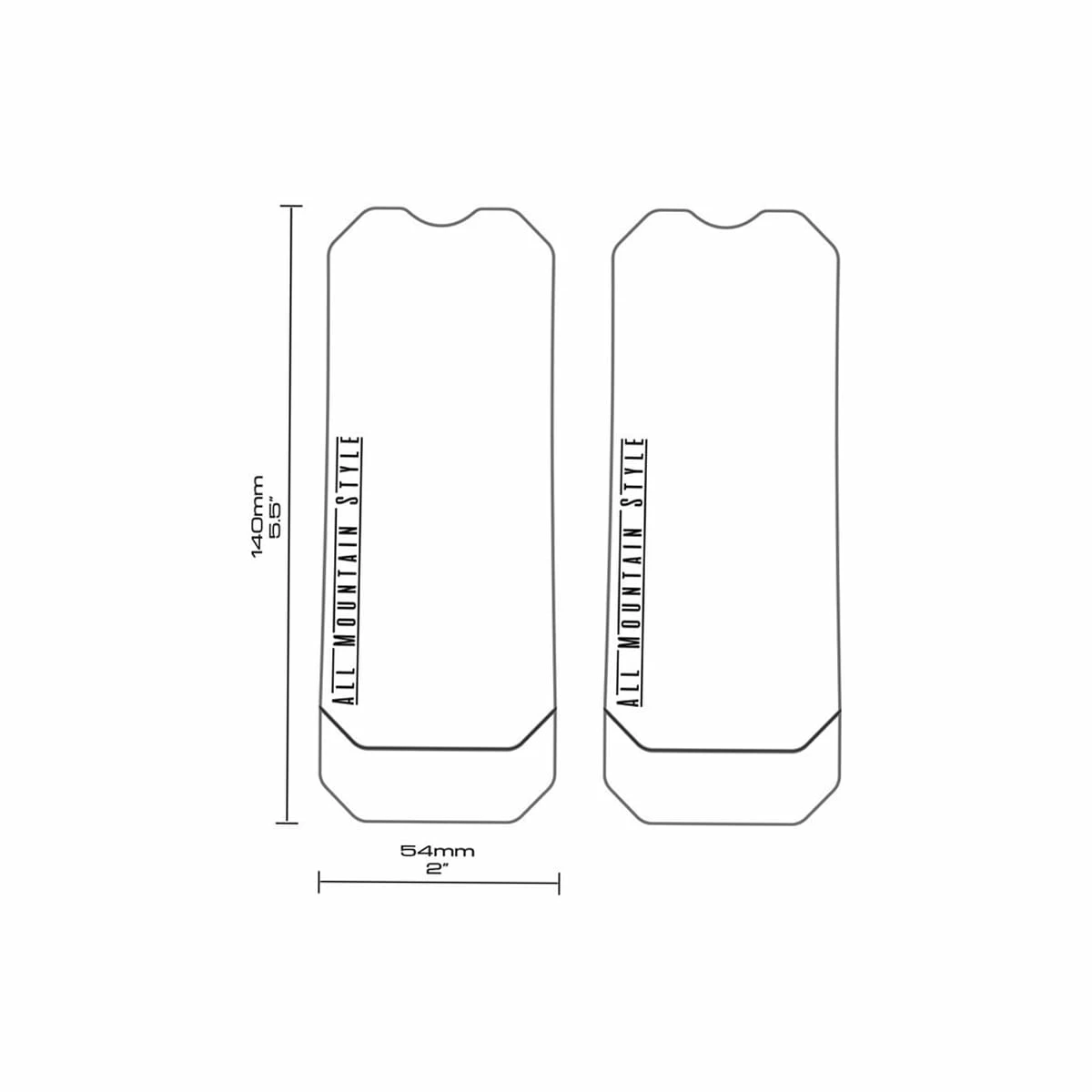 AMS - All Mountain Style Protezione Della Guarnitura A Nido D'ape - Trasparente - immagine 2