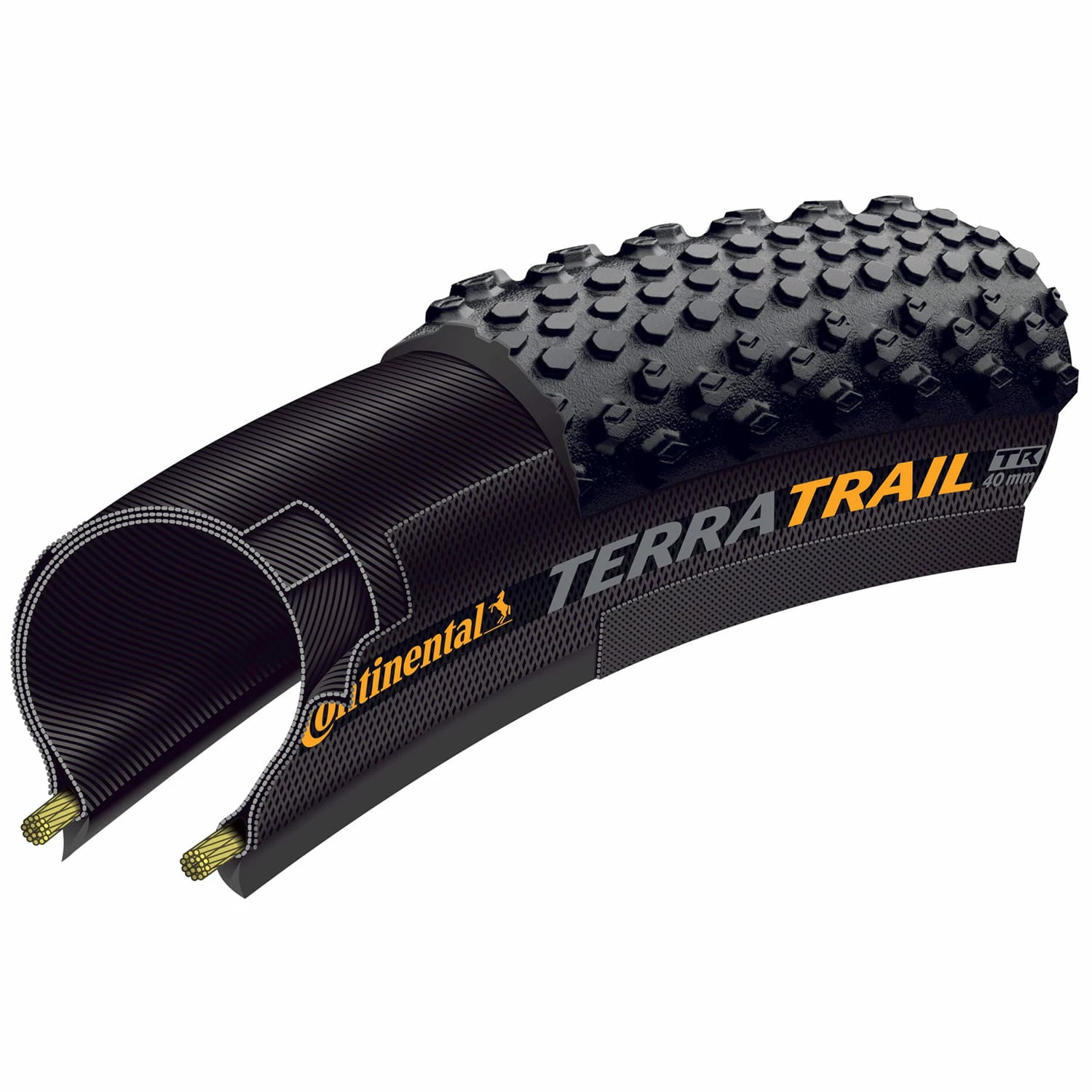 Continental 40-622 Terra Trail ShieldWall - TL-Ready - E-25 - Nero/marrone - immagine 2