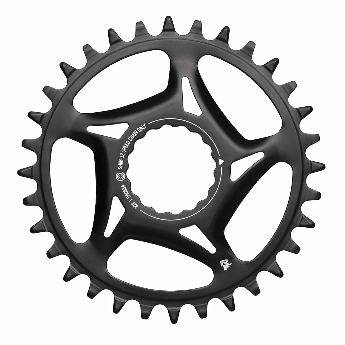 Race Face Ingranaggio DM Cinch Acciaio 12 Velocità Shimano 34 Denti - Nero