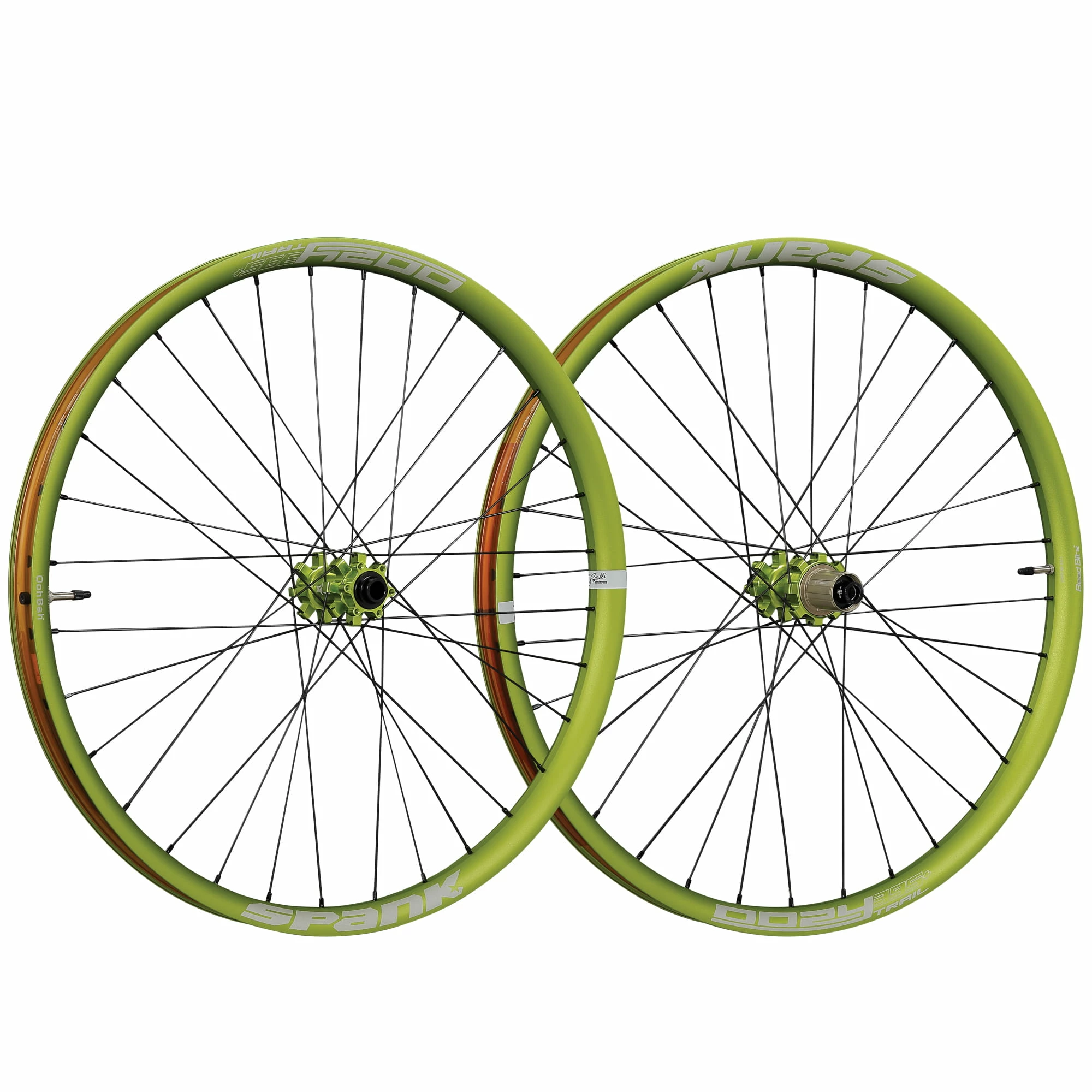 SPANK Oozy Trail 395+ 650B Wheelset - VR: 15/20mm HR: 12/142mm - Verde