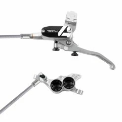 HOPE Tech 4 E4 Freno A Disco In Treccia D'acciaio - Argento / Nero