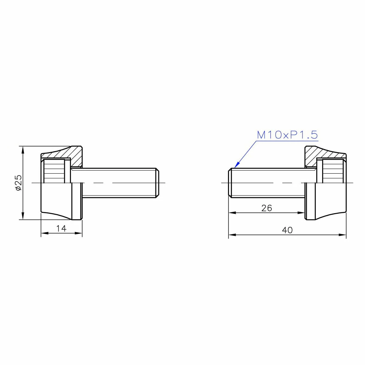 Halo Bulloni CroMo Per Mozzi DJD/MT Supadrive - Nero - immagine 2