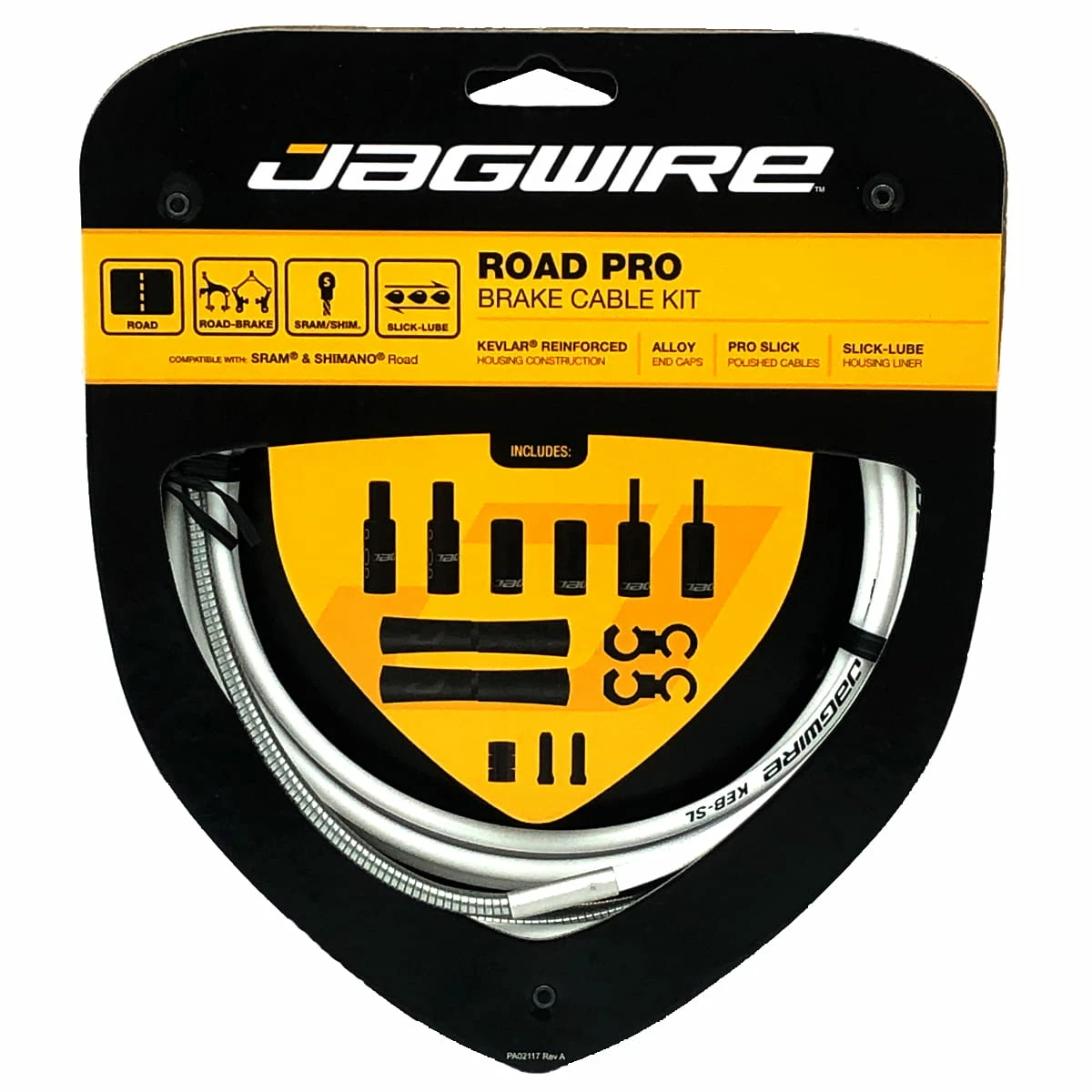 JAGWIRE Set Di Cavi Del Freno Road Pro Brake - Bianco