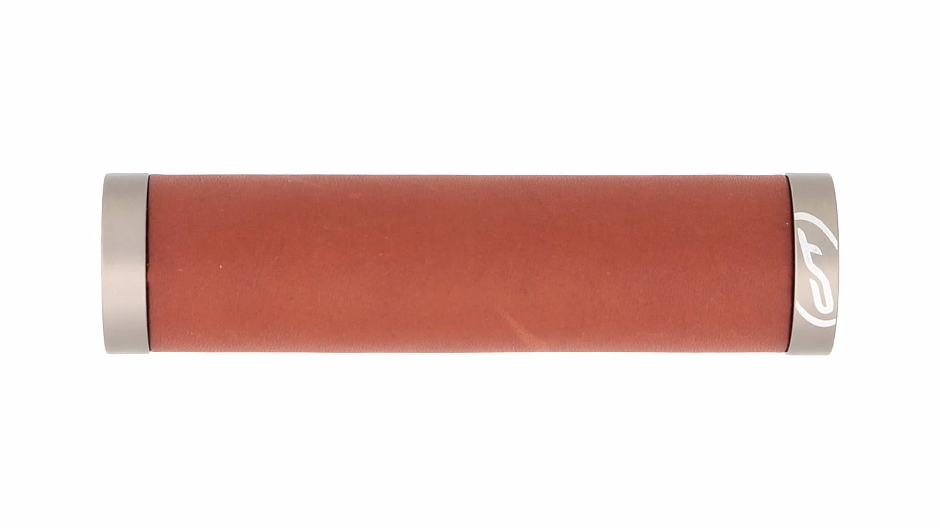 Con-Tec Manopole Traveller In Vera Pelle - Morsetto Per Manubrio - Marrone