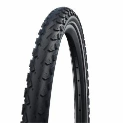 Schwalbe Pneumatico Land Cruiser Plus Copertoncino - 28x2.15 Pollici - PunctureGuard - Strisce Riflettenti - Nero