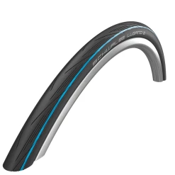 Schwalbe Pneumatico Pieghevole Lugano II - 25-622 (700x25C) - KevlarGuard - Blue Stripe Unpacked