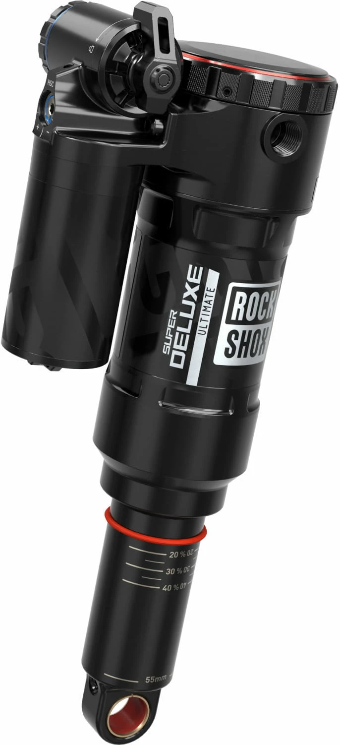 Rock-shox Super Deluxe Ultimate Debon Air+ RC2T, 165x45 Mm Trunnion/Standard - Nero