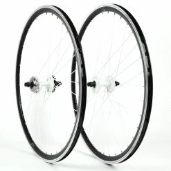 Point-Racing Singlespeed Fixie Wheelset 28 Pollici - Nero / Bianco