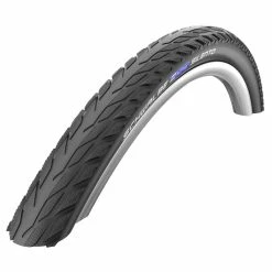 Schwalbe Pneumatico Silento Clincher - 26x1.75 Pollici - K-Guard - SBC - Strisce Riflettenti - Nero