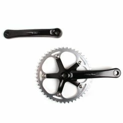 MICHE X Press Track Crank Con Ingranaggio - Nero/argento